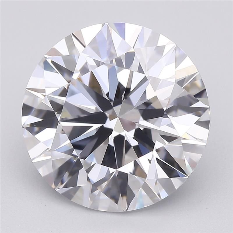 4.08ct F IF Rare Carat Ideal Cut Round Lab Grown Diamond