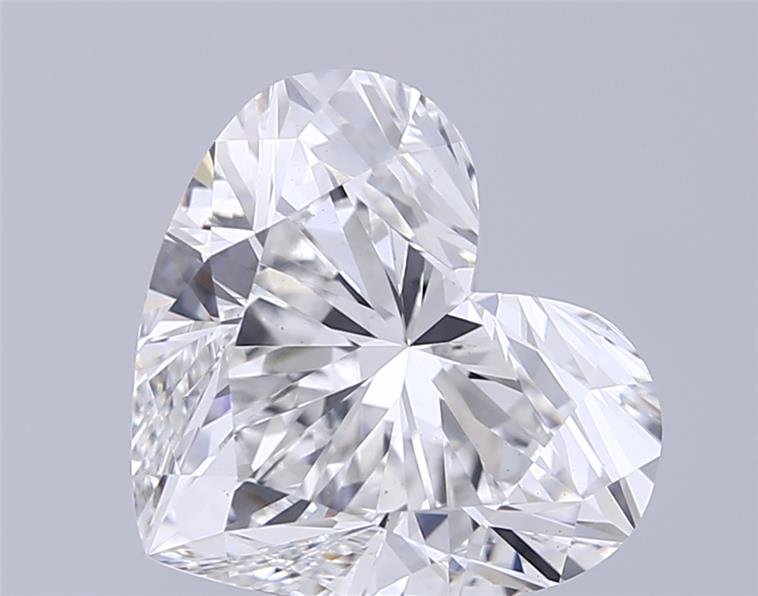 5.51ct F VS1 Rare Carat Ideal Cut Heart Lab Grown Diamond