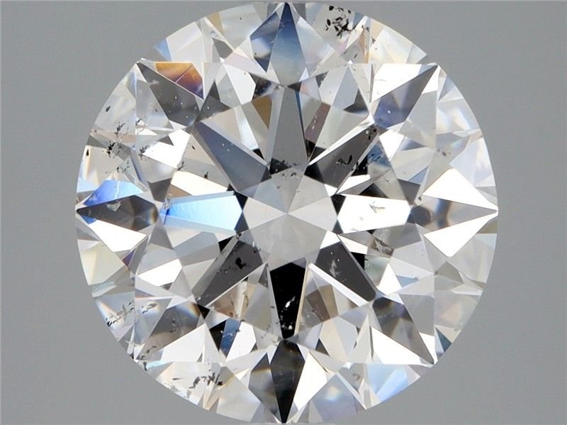 3.04ct D SI2 Rare Carat Ideal Cut Round Diamond