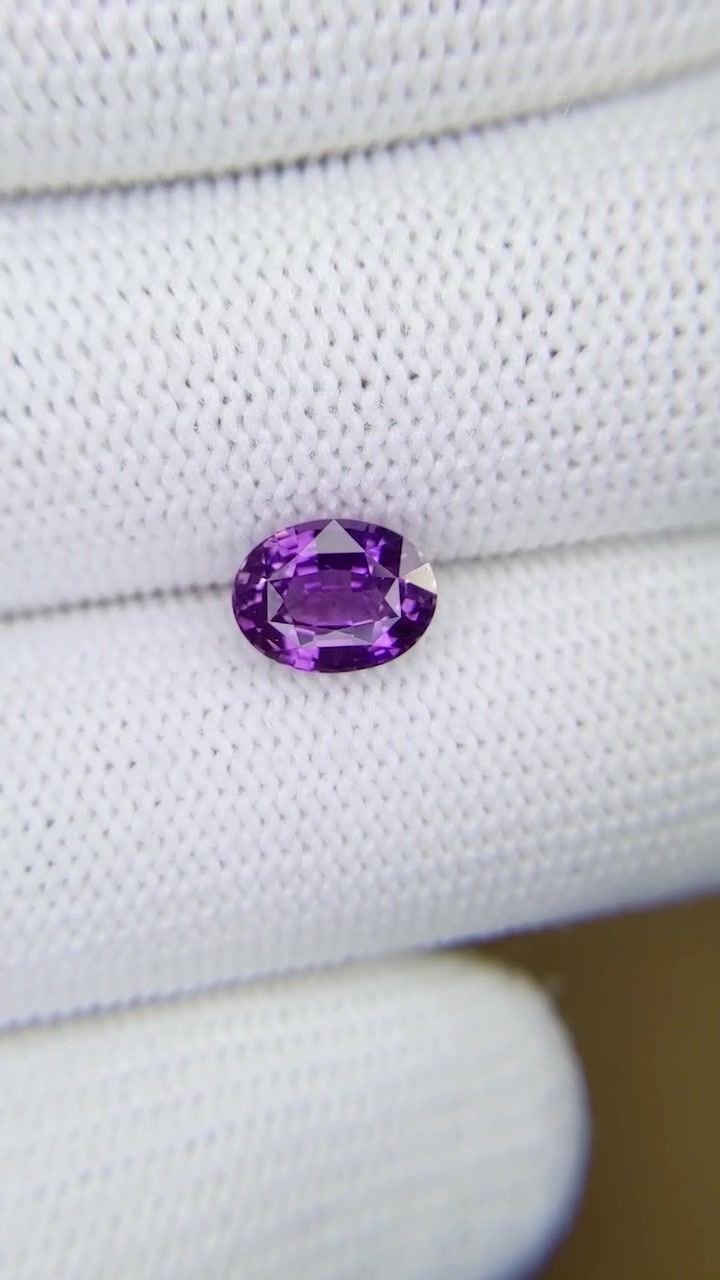 2.00 Carat Purple Oval Sapphire