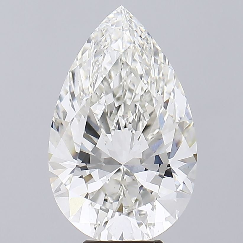 7.43ct H VS1 Rare Carat Ideal Cut Pear Lab Grown Diamond