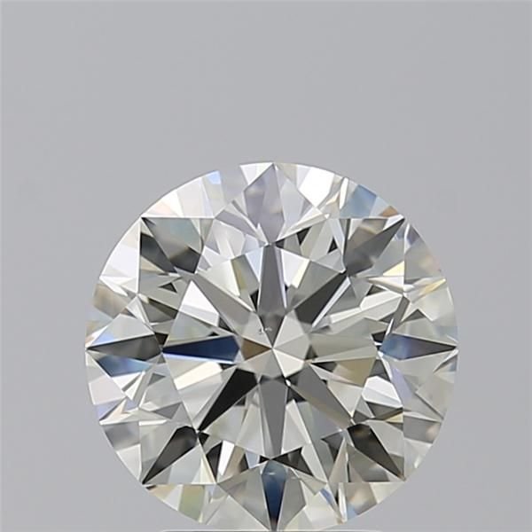 3.01ct K VS2 Rare Carat Ideal Cut Round Diamond