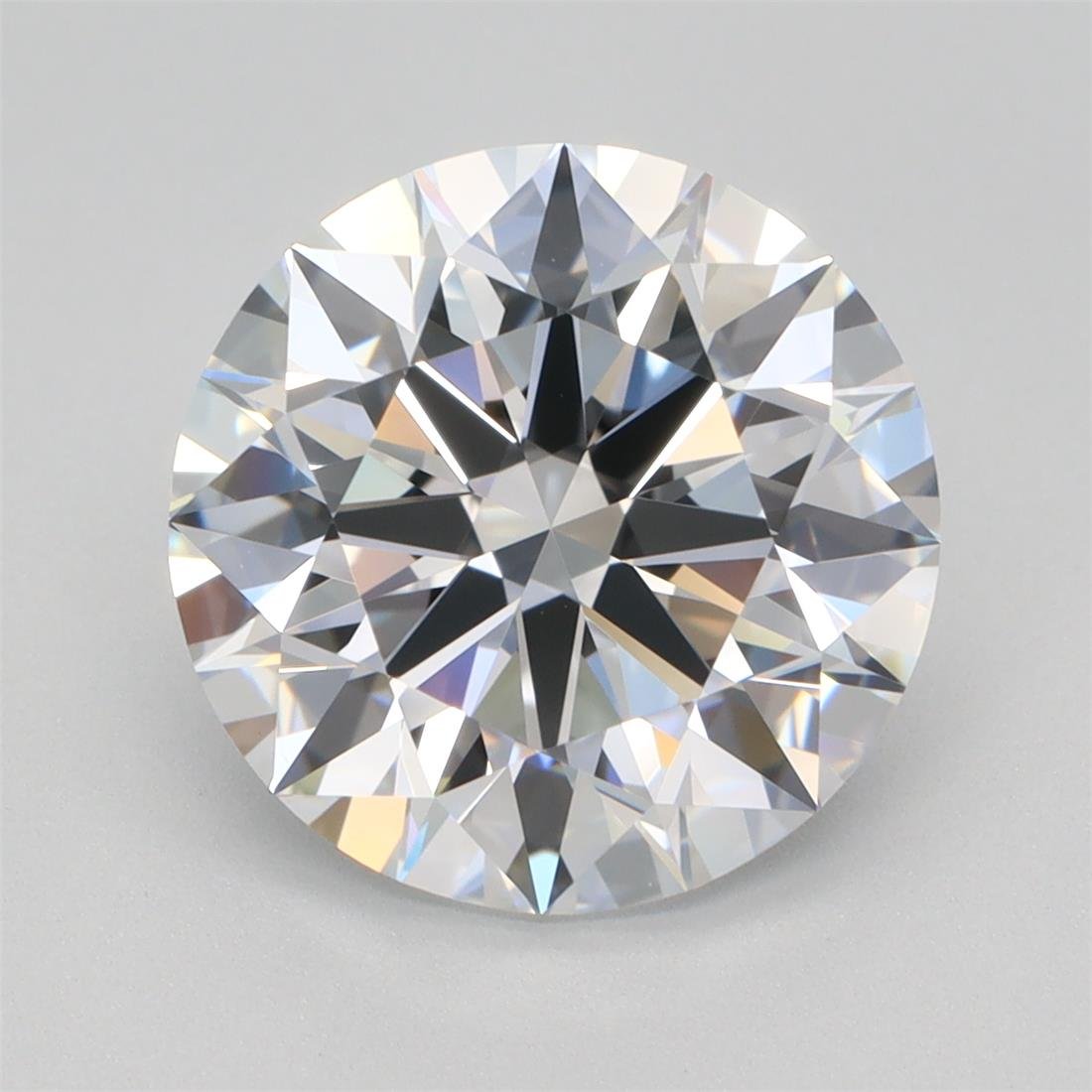 3.17ct D VVS2 Rare Carat Ideal Cut Round Lab Grown Diamond