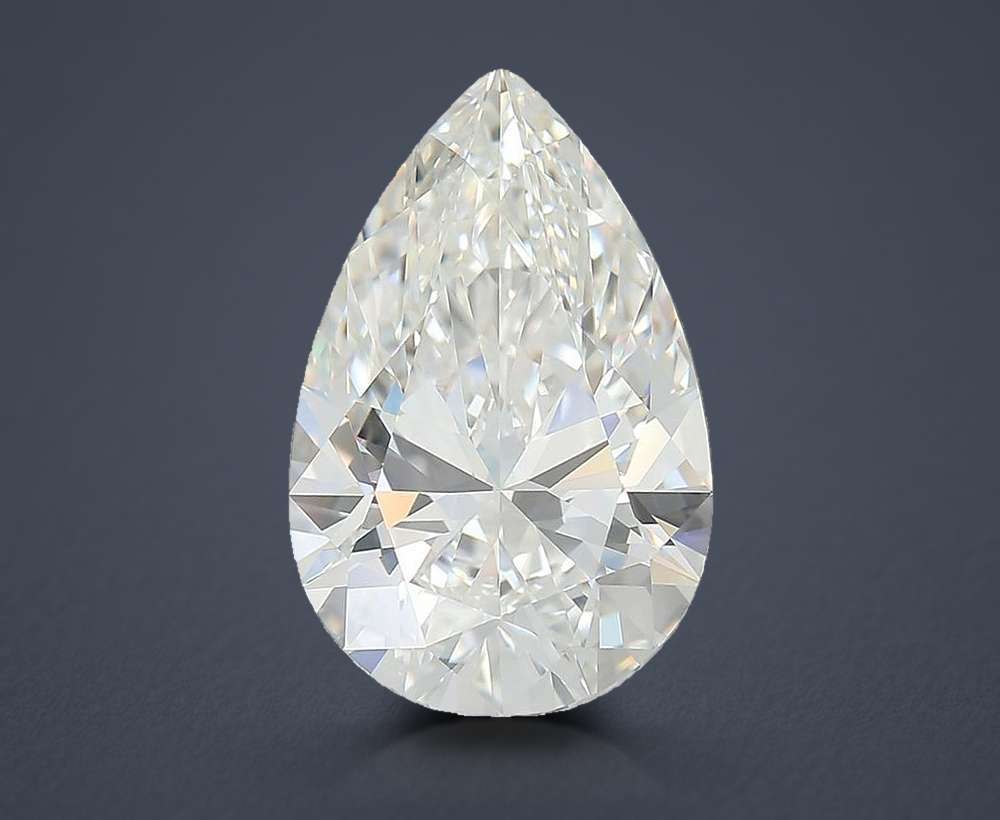 5.00 Carat Pear Lab Diamond