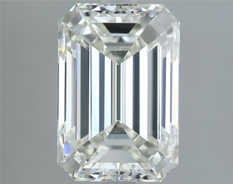 3.17ct I VVS1 Rare Carat Ideal Cut Emerald Diamond