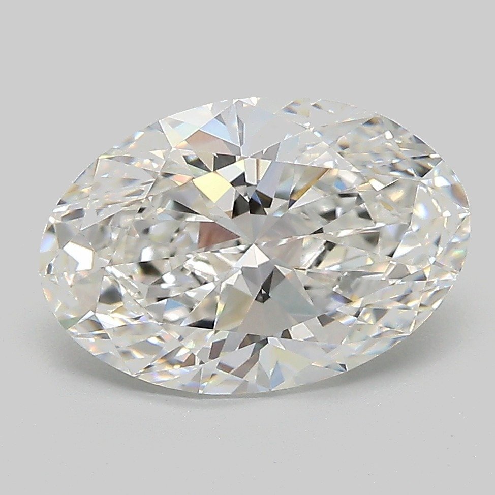 3.09ct E VVS2 Rare Carat Ideal Cut Oval Lab Grown Diamond