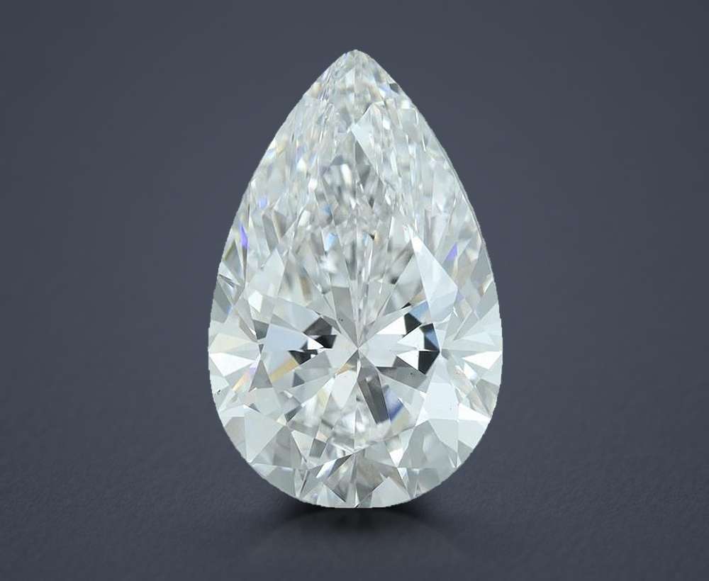 5.50 Carat Pear Lab Diamond