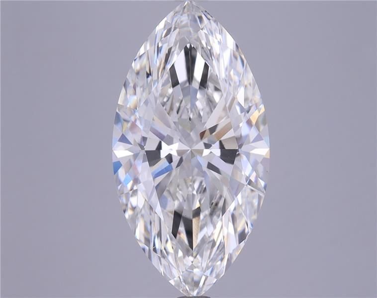 5.52ct F VS2 Rare Carat Ideal Cut Marquise Lab Grown Diamond