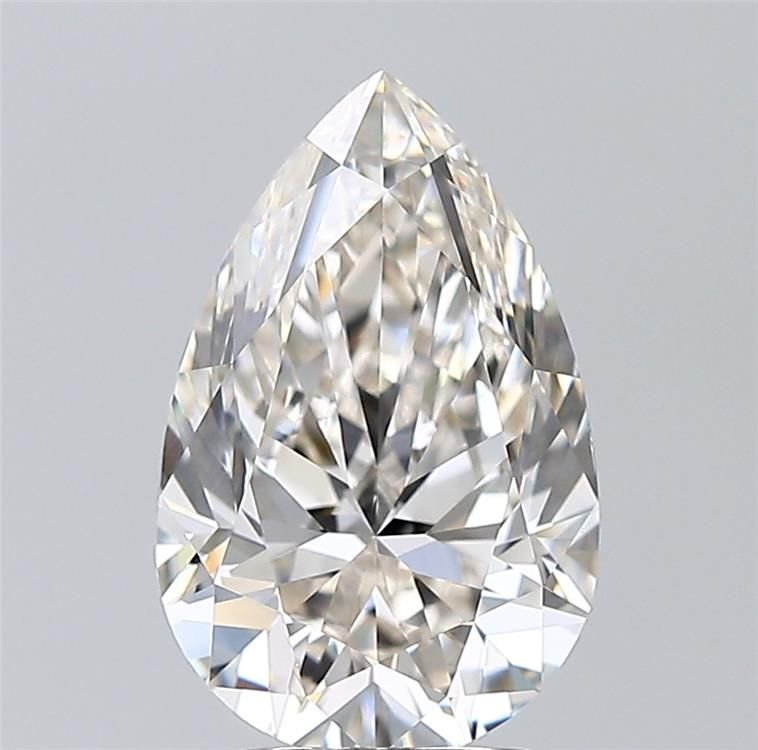 3.01ct K VS2 Rare Carat Ideal Cut Pear Diamond