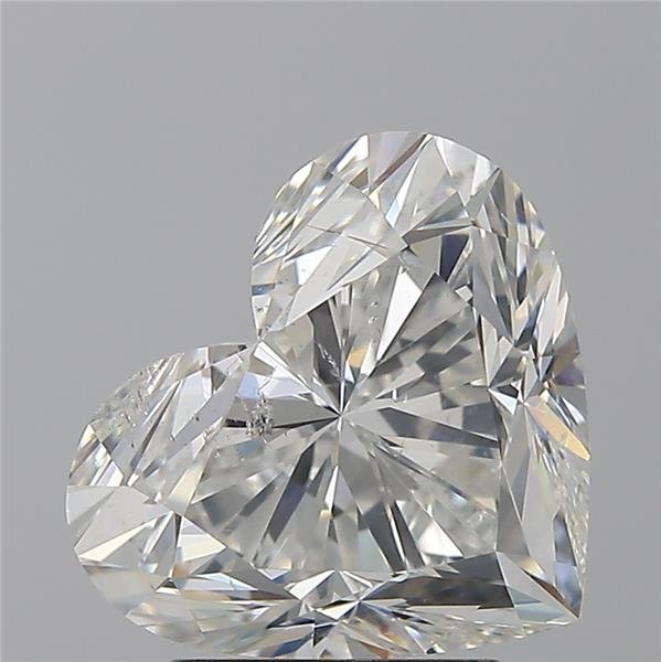 3.54ct G SI2 Rare Carat Ideal Cut Heart Diamond
