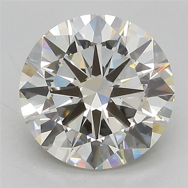 3.04ct J VS2 Excellent Cut Round Lab Grown Diamond