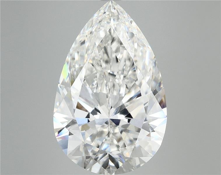 10.10ct F VVS2 Rare Carat Ideal Cut Pear Lab Grown Diamond