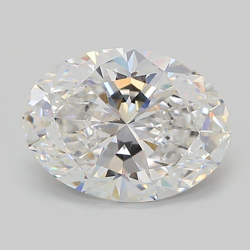 3.29ct E VVS2 Rare Carat Ideal Cut Oval Lab Grown Diamond
