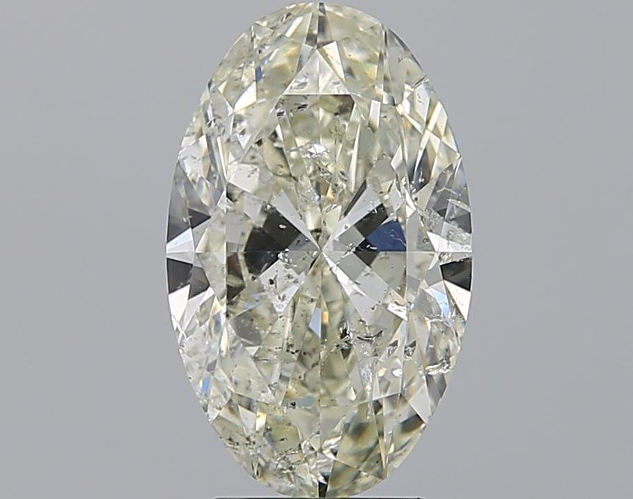 3.82ct K SI2 Rare Carat Ideal Cut Oval Diamond