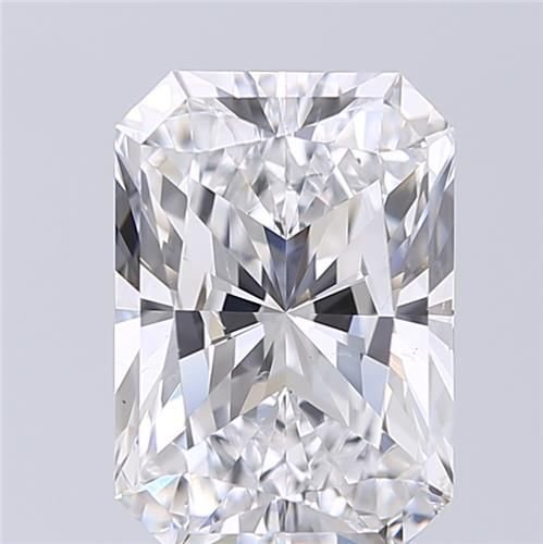 3.51ct D SI2 Rare Carat Ideal Cut Radiant Diamond