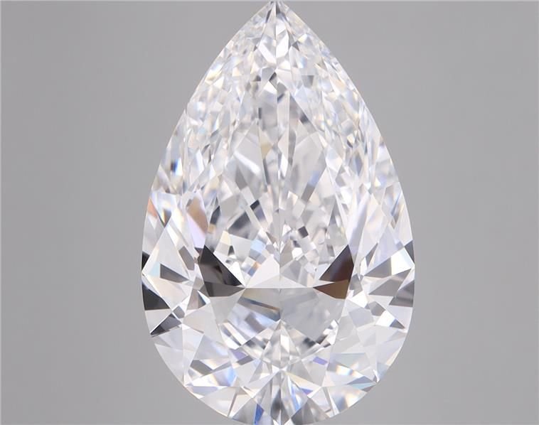 6.96ct D VVS1 Rare Carat Ideal Cut Pear Diamond