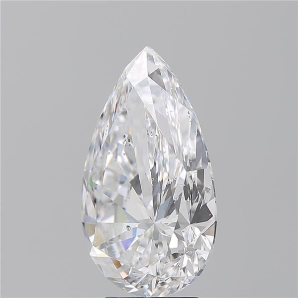 5.48ct D SI2 Rare Carat Ideal Cut Pear Diamond