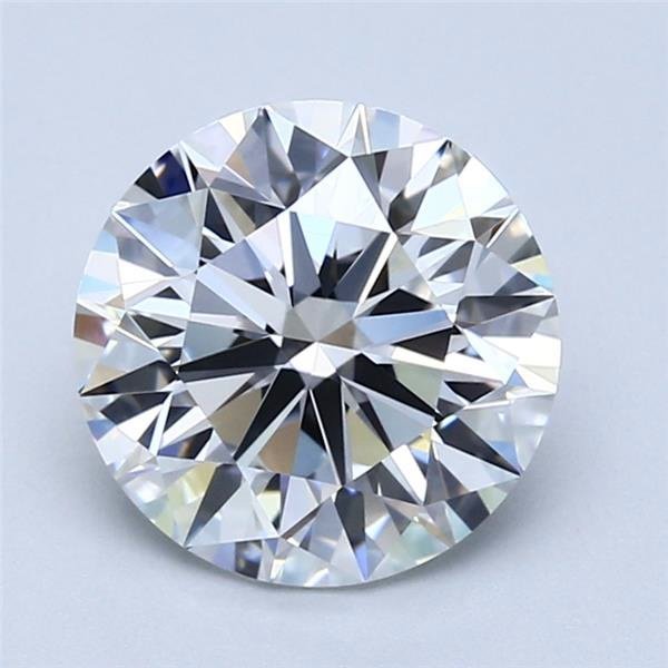 2.17ct F VVS2 Rare Carat Ideal Cut Round Diamond