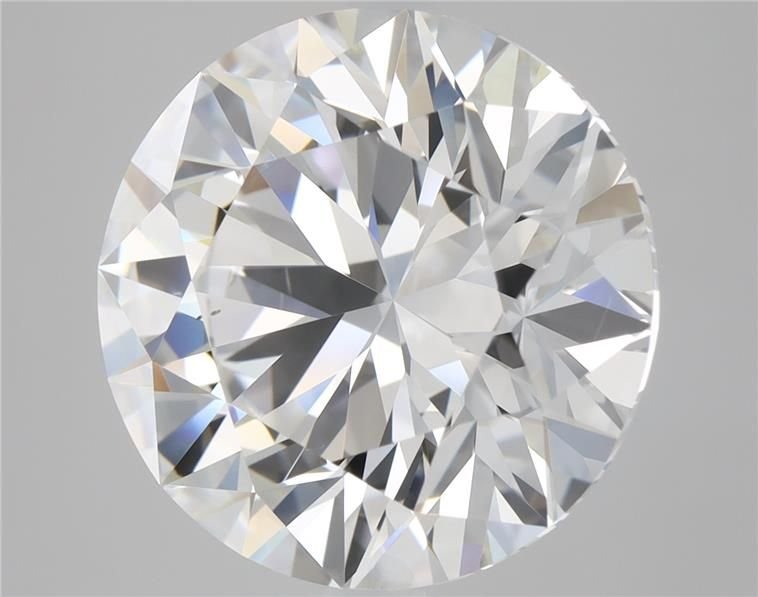 4.01ct F VS2 Rare Carat Ideal Cut Round Diamond