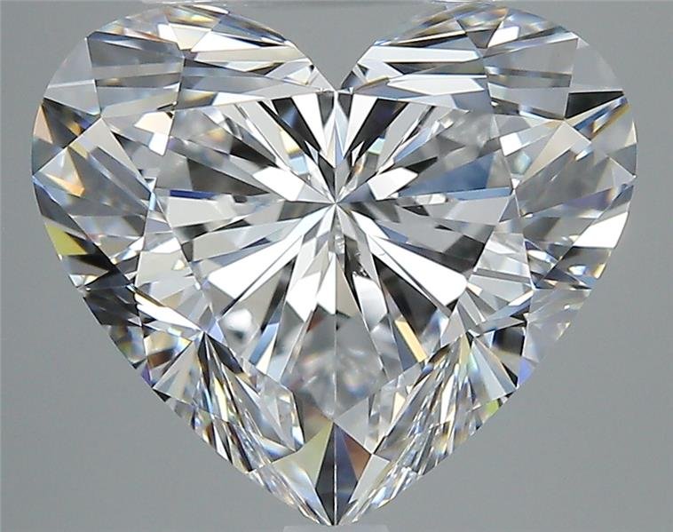 5.01ct D VS2 Rare Carat Ideal Cut Heart Diamond