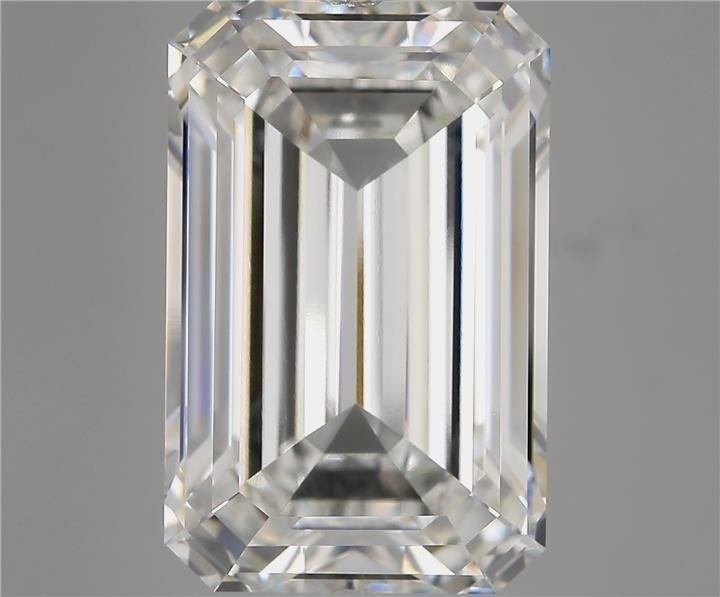 15.35ct F VVS2 Rare Carat Ideal Cut Emerald Lab Grown Diamond