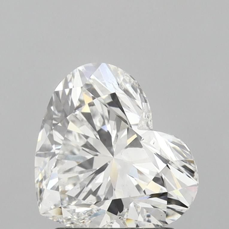 2.08ct F VS2 Rare Carat Ideal Cut Heart Lab Grown Diamond