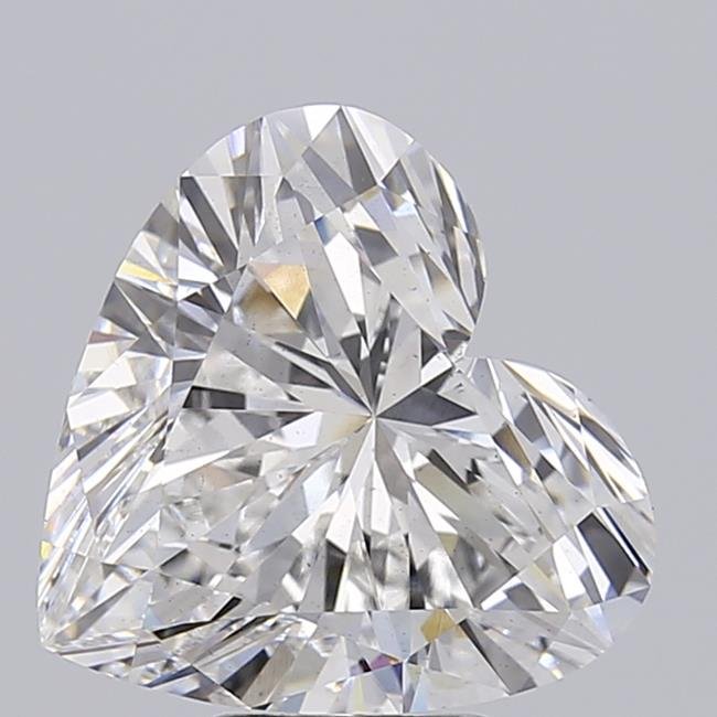 6.06ct F VS2 Very Good Cut Heart Lab Grown Diamond