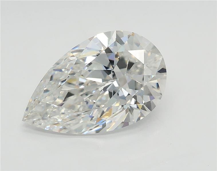 2.83ct F VS1 Rare Carat Ideal Cut Pear Lab Grown Diamond