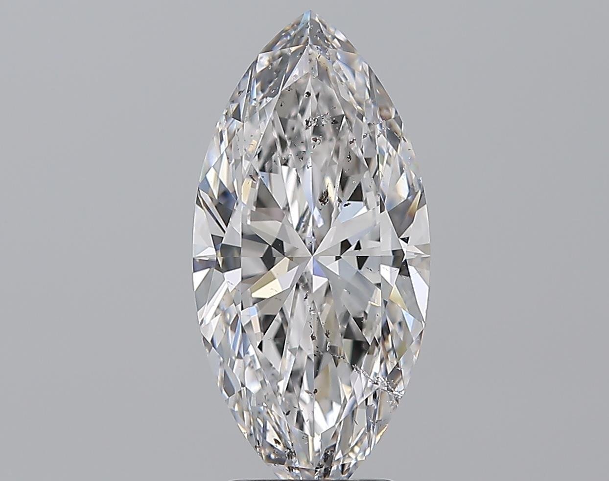 3.01ct D SI2 Rare Carat Ideal Cut Marquise Diamond