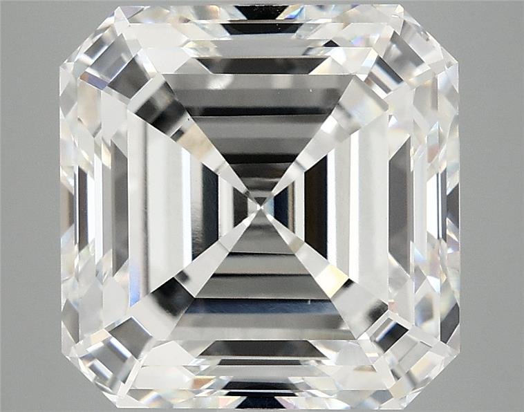 7.08ct F VVS2 Rare Carat Ideal Cut Asscher Lab Grown Diamond