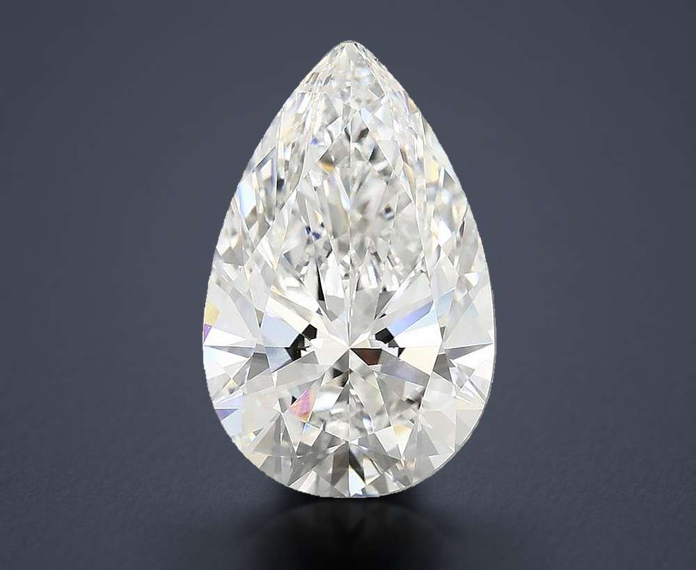 5.85 Carat Pear Lab Diamond