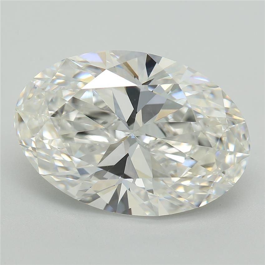5.05ct F VVS2 Rare Carat Ideal Cut Oval Lab Grown Diamond