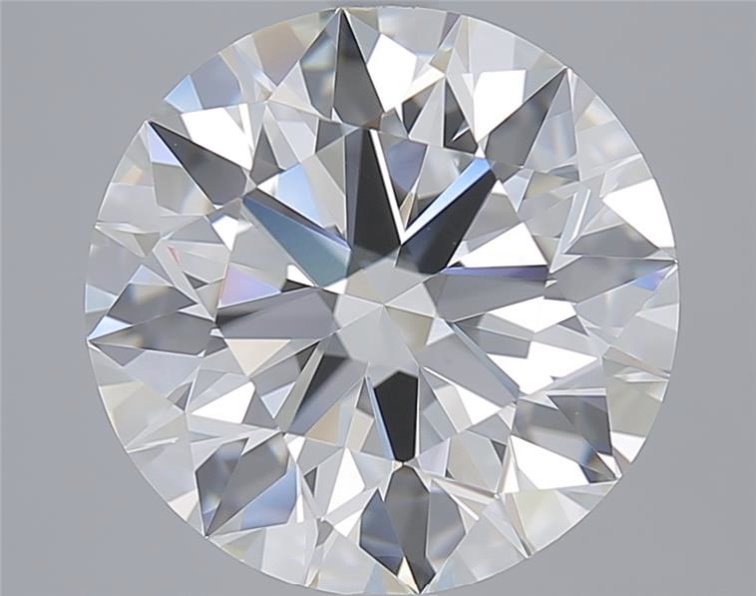 5.06ct J VVS2 Rare Carat Ideal Cut Round Diamond