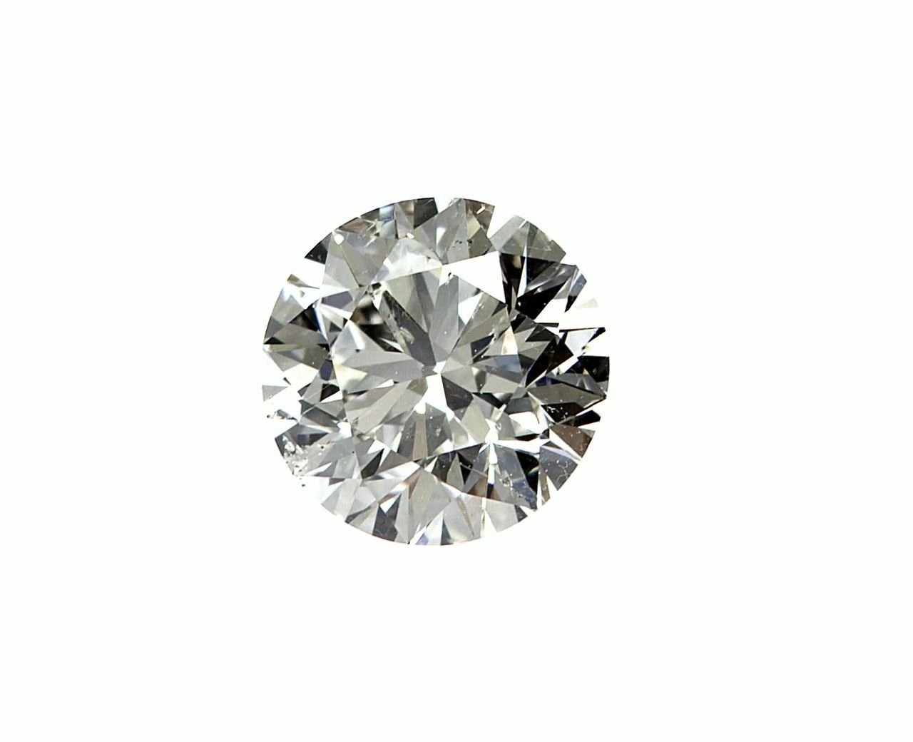 3.06ct H SI2 Rare Carat Ideal Cut Round Diamond