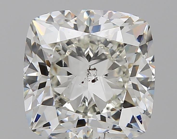 2.52ct J SI2 Rare Carat Ideal Cut Cushion Diamond