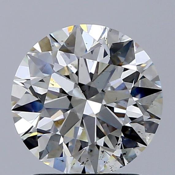 1.73ct I SI2 Rare Carat Ideal Cut Round Diamond