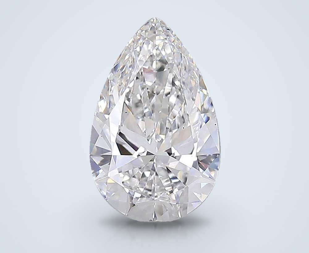 6.77 Carat Pear Lab Diamond