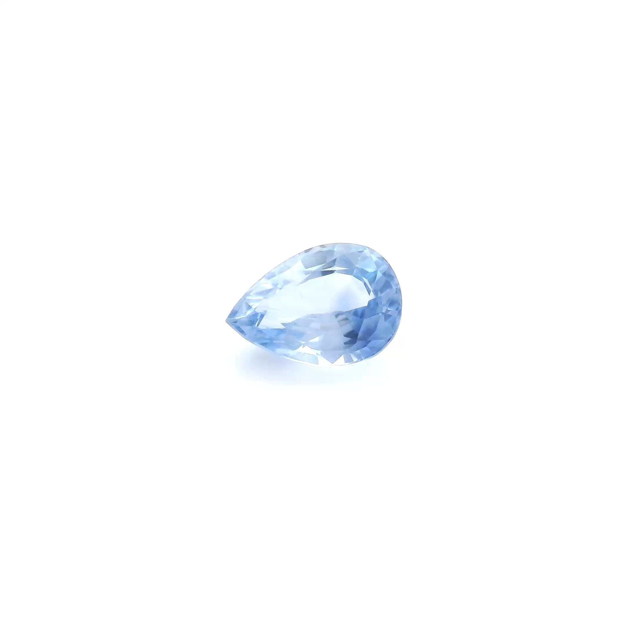 0.95 Carat Light Blue Pear Sapphire
