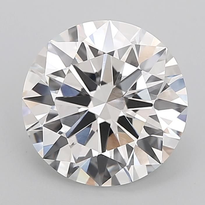 6.01ct F VVS2 Rare Carat Ideal Cut Round Lab Grown Diamond