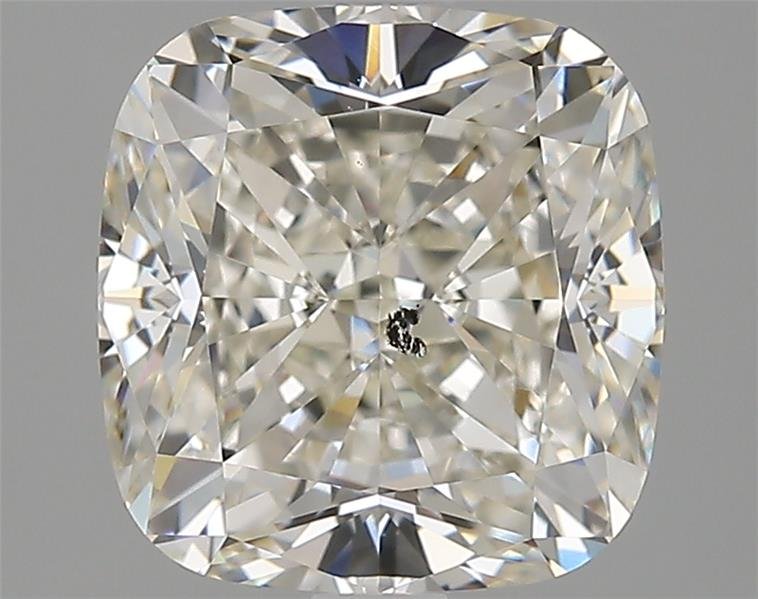 3.03ct K SI2 Rare Carat Ideal Cut Cushion Diamond