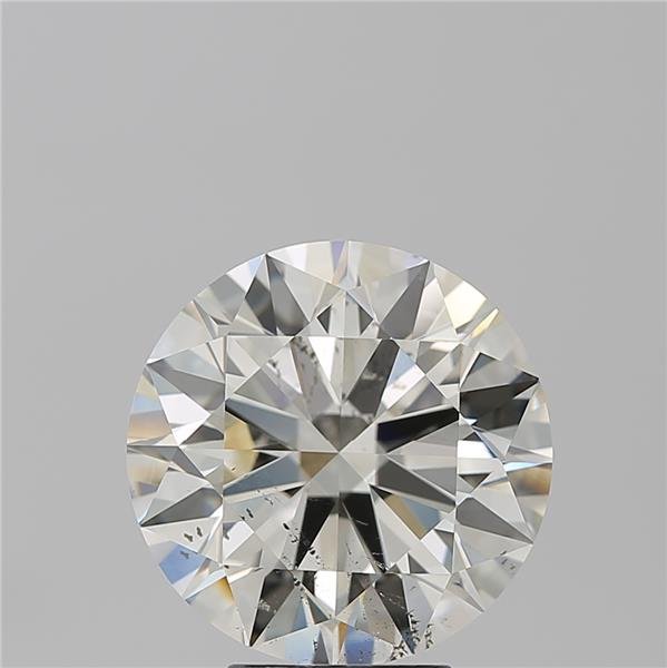 5.40ct K SI2 Rare Carat Ideal Cut Round Diamond