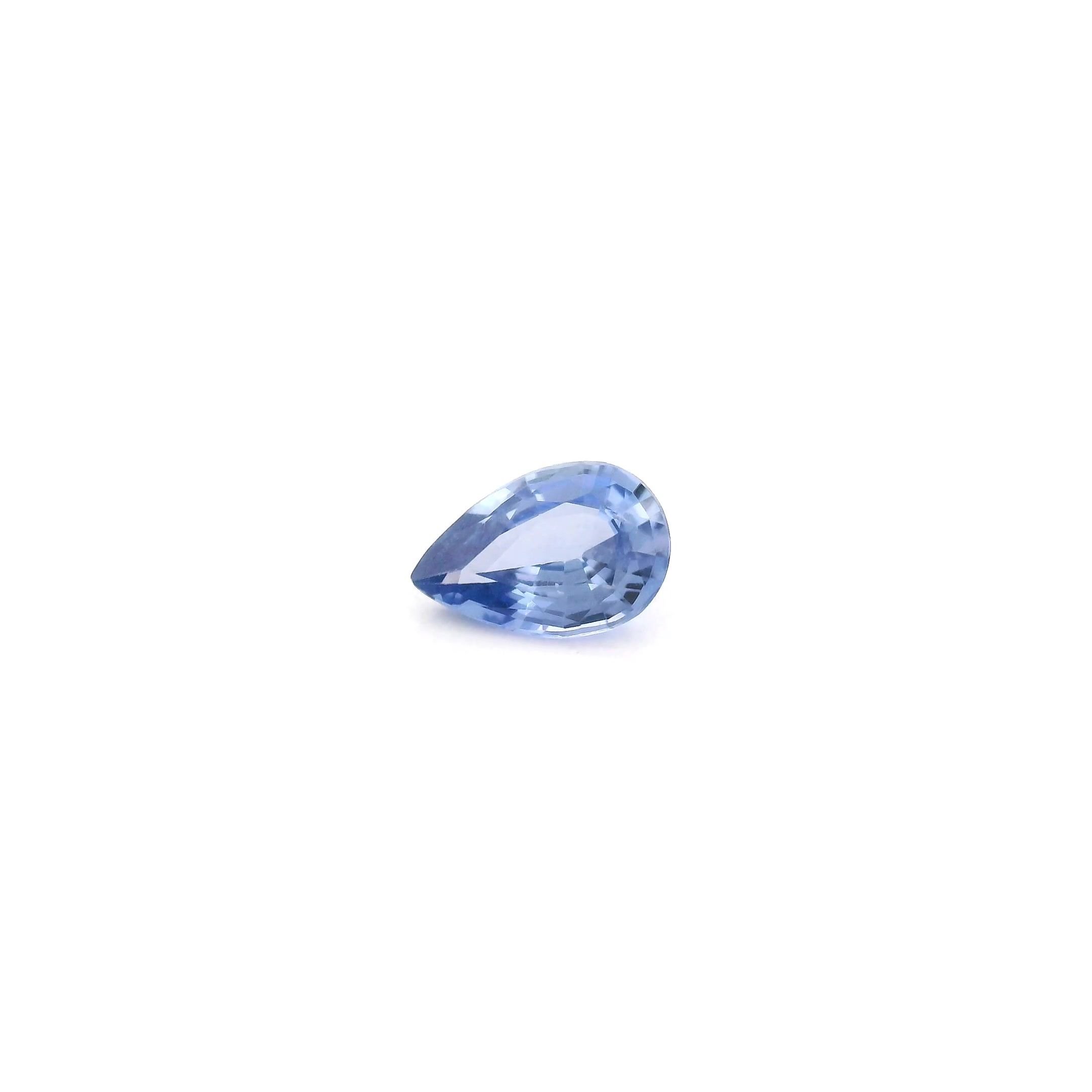 0.44 Carat Blue Pear Sapphire