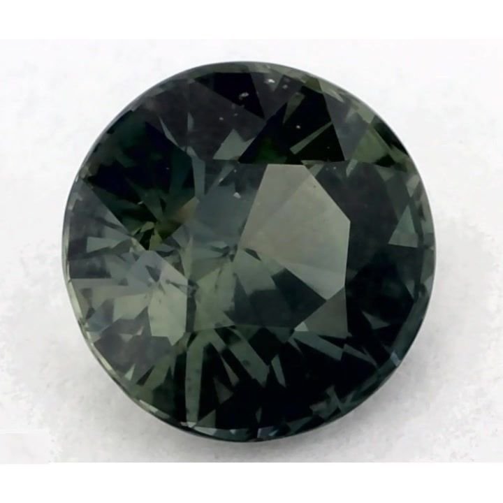 1.11 Carat Green Round Sapphire