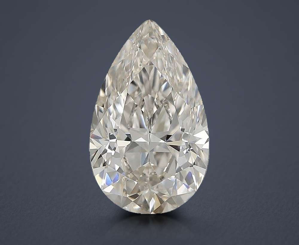 4.08 Carat Pear Natural Diamond