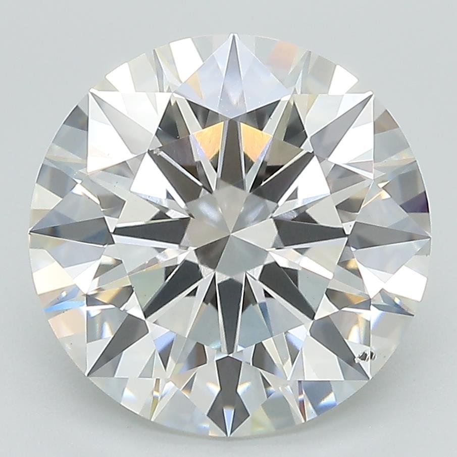 5.11ct F VS2 Rare Carat Ideal Cut Round Lab Grown Diamond