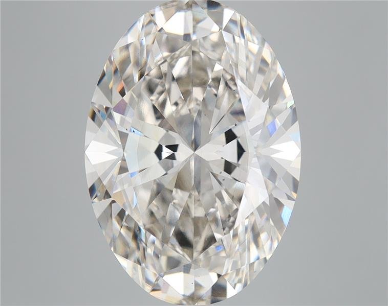 7.15ct H VS2 Rare Carat Ideal Cut Oval Lab Grown Diamond