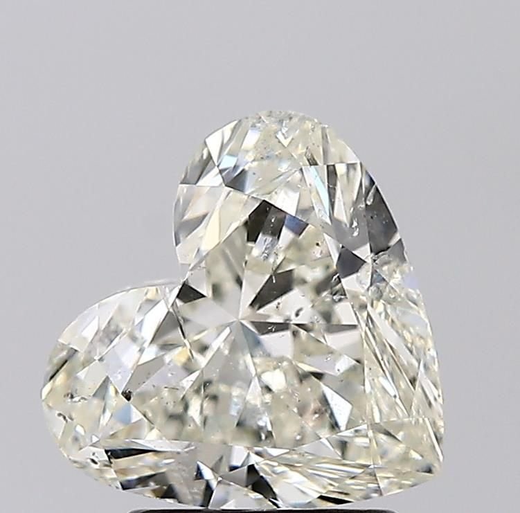 2.51ct J SI2 Rare Carat Ideal Cut Heart Diamond