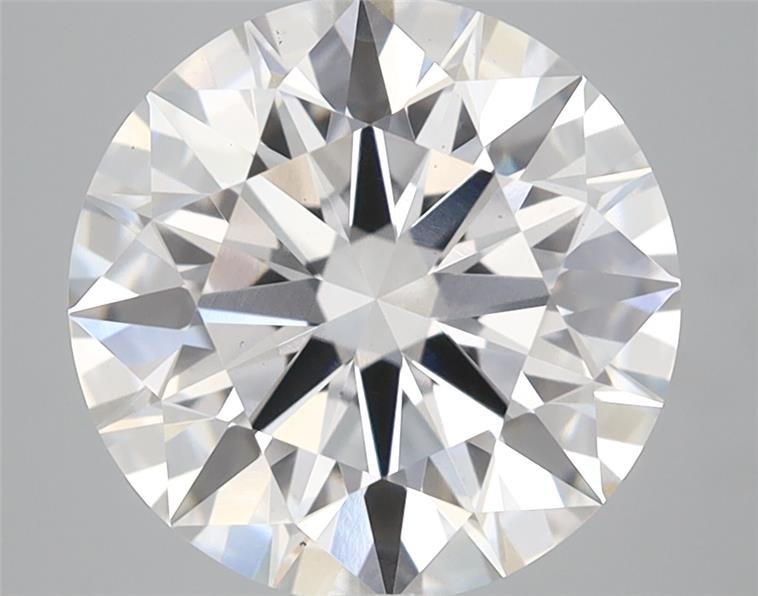 3.74ct D VS2 Rare Carat Ideal Cut Round Lab Grown Diamond