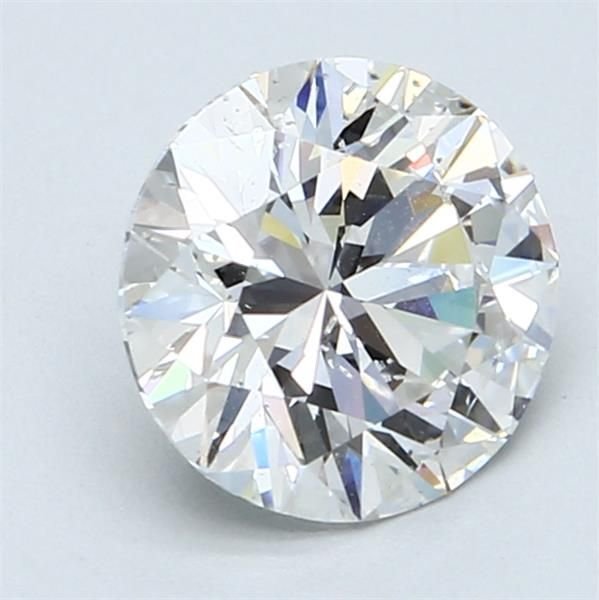 2.02ct F SI2 Rare Carat Ideal Cut Round Diamond
