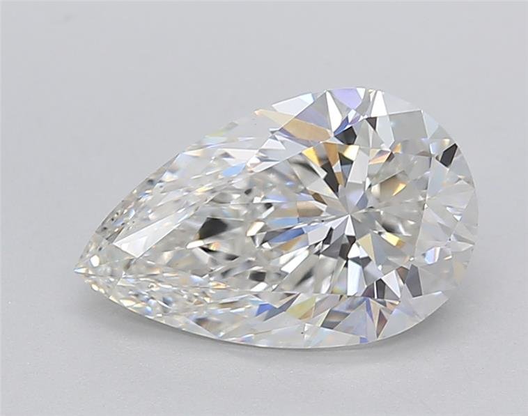 1.98ct E VS1 Rare Carat Ideal Cut Pear Lab Grown Diamond